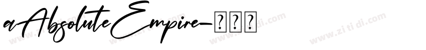 aAbsoluteEmpire字体转换