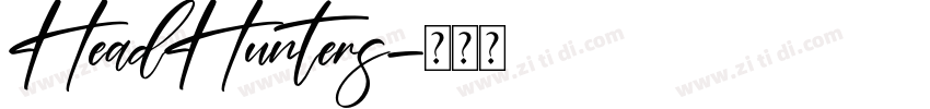 HeadHunters字体转换