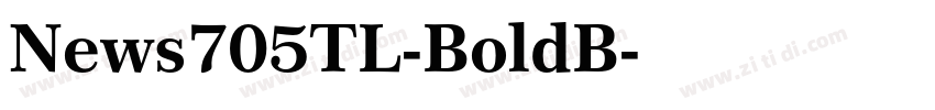 News705TL-BoldB字体转换