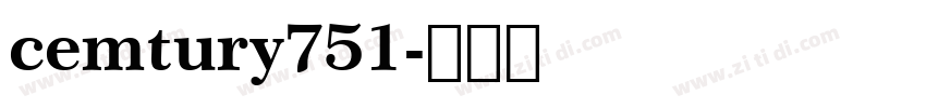 cemtury751字体转换