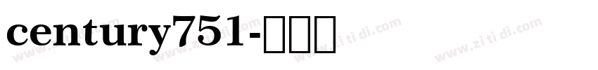 century751字体转换