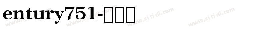 entury751字体转换