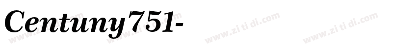 Centuny751字体转换