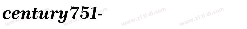 century751字体转换
