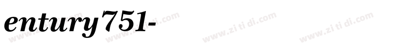 entury751字体转换