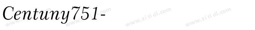 Centuny751字体转换