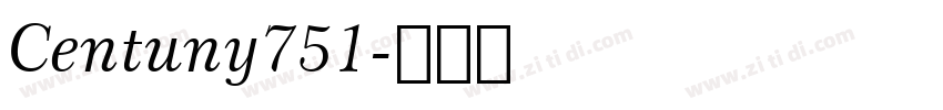 Centuny751字体转换
