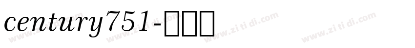 century751字体转换