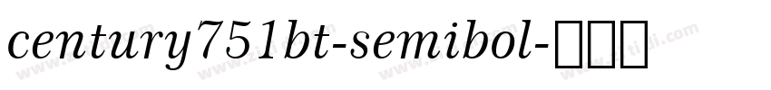 century751bt-semibol字体转换