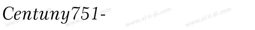 Centuny751字体转换
