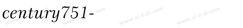 century751字体转换