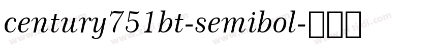 century751bt-semibol字体转换
