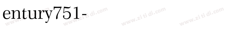 entury751字体转换