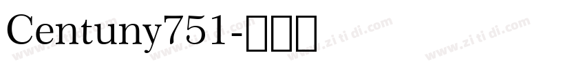 Centuny751字体转换
