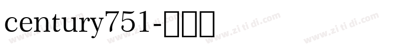century751字体转换
