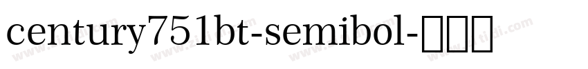century751bt-semibol字体转换