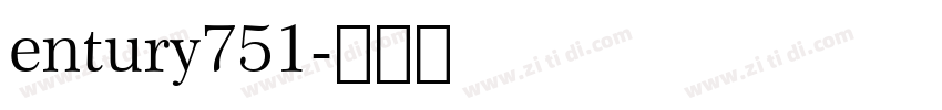 entury751字体转换