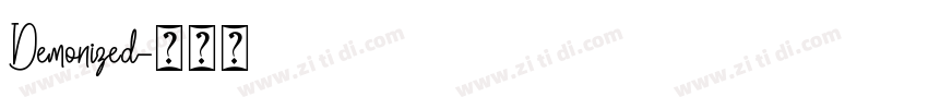 Demonized字体转换