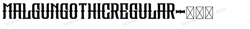 MalgunGothicRegular字体转换