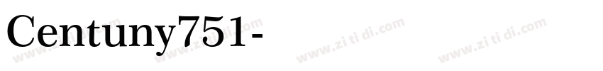 Centuny751字体转换
