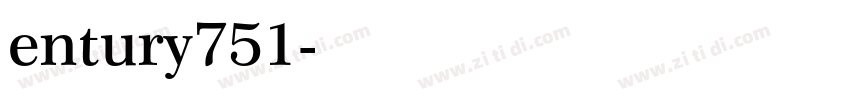 entury751字体转换