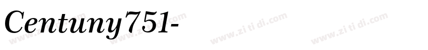 Centuny751字体转换