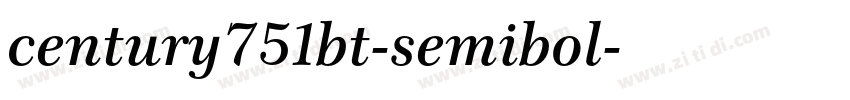 century751bt-semibol字体转换