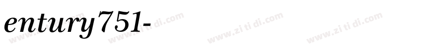 entury751字体转换