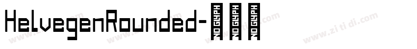 HelvegenRounded字体转换