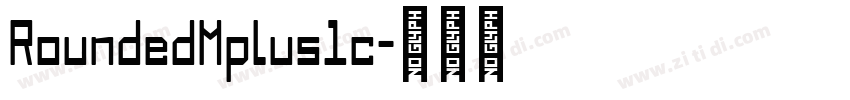 RoundedMplus1c字体转换