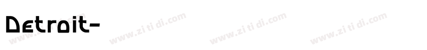 Detroit字体转换