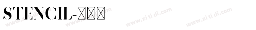 Stencil字体转换