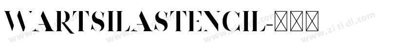 WartsilaStencil字体转换