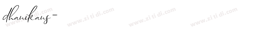 dhanikans字体转换