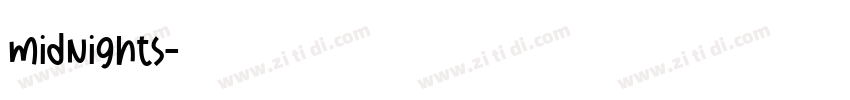 midnights字体转换