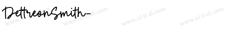 DettreonSmith字体转换