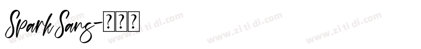 SparkSans字体转换