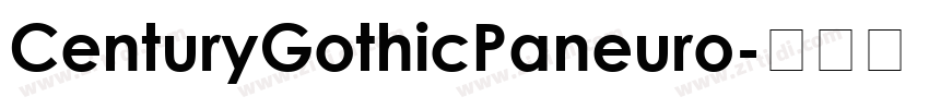 CenturyGothicPaneuro字体转换
