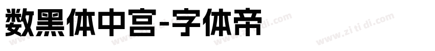 数黑体中宫字体转换