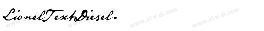 LionelTextDiesel字体转换