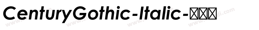 CenturyGothic-Italic字体转换