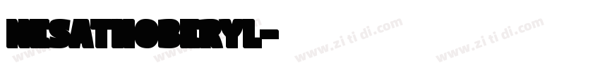 NesathoBeryl字体转换