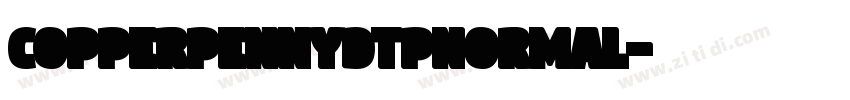 CopperPennyDTPNormal字体转换