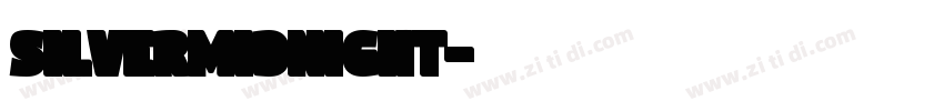 SilverMidnight字体转换