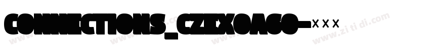 Connections_CZEX0A60字体转换
