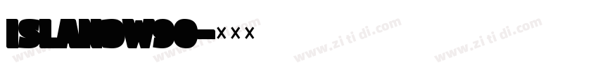 IslandW90字体转换