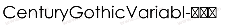 CenturyGothicVariabl字体转换