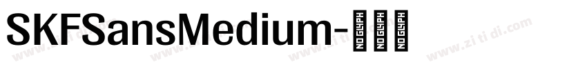 SKFSansMedium字体转换