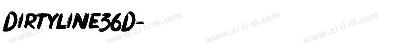 Dirtyline36D字体转换