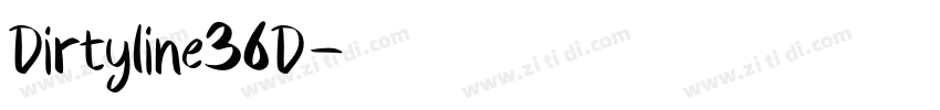 Dirtyline36D字体转换